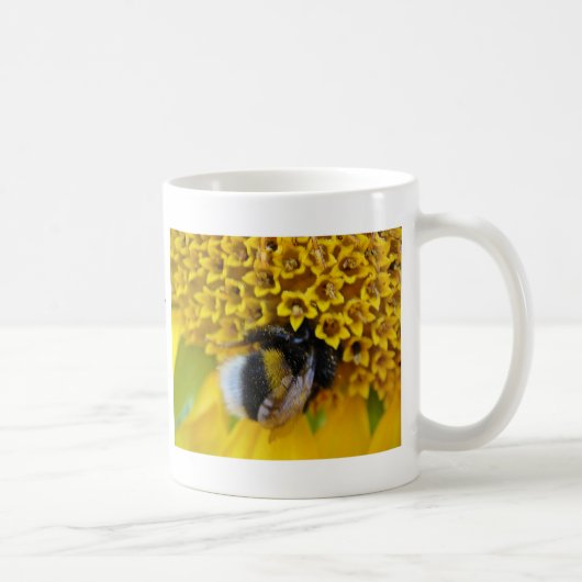 Mok leuke hommel met tekst: "heb een leuke dag" (Rechts)