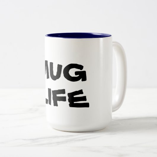 mok leven koffie mok ontwerp grappig (Voorkant rechts)