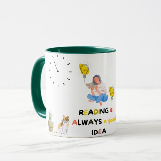 Mok lezen (Voorkant links)