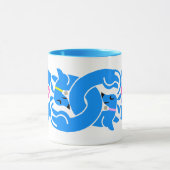 Mok Licht Blauwe verdraaide doxies (Midden)