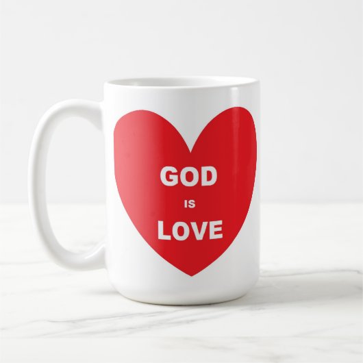 Mok Liefde God Is Liefde Rood Hart (Links)