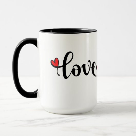 Mok 'Liefde nippen, één kopje tegelijk' (Links)