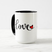Mok 'Liefde nippen, één kopje tegelijk' (Voorkant links)