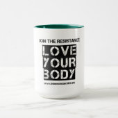 mok 'Liefde uw lichaam' (Midden)