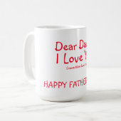 Mok/lieve papa koffiemok (Voorkant links)
