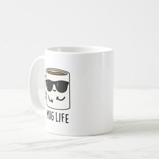 Mok Life Funny Mug Pun (Voorkant links)