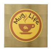 Mok Life keramische Tegel Tegeltje (Voorkant)