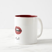 Mok/Lips Muah! Tweekleurige Koffiemok (Voorkant rechts)