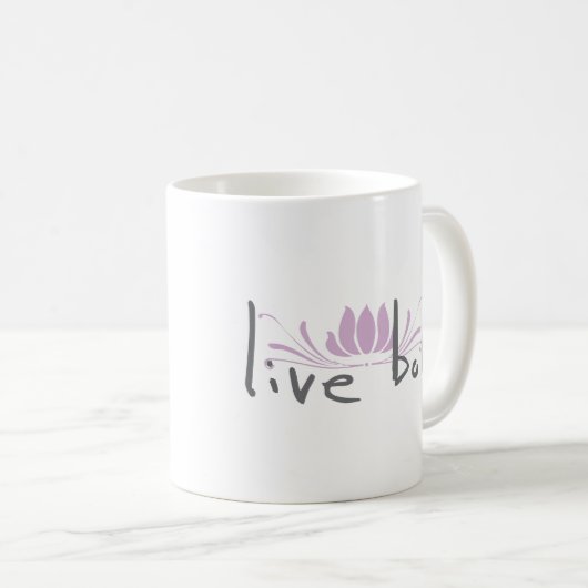 Mok live gebold koffie (Voorkant rechts)