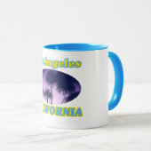 mok "Los Angeles California Palm Trees" (Voorkant rechts)