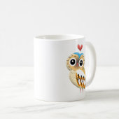 Mok love owl, leuke uil illustratie (Voorkant rechts)