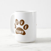 Mok Love Paws on Paws Brown (Voorkant links)