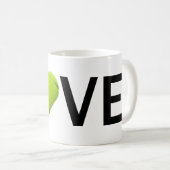 Mok Love Tennis (Tennis Ball Heart) (Voorkant rechts)