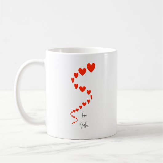 mok "Love Vortex": design aan beide zijden (Links)