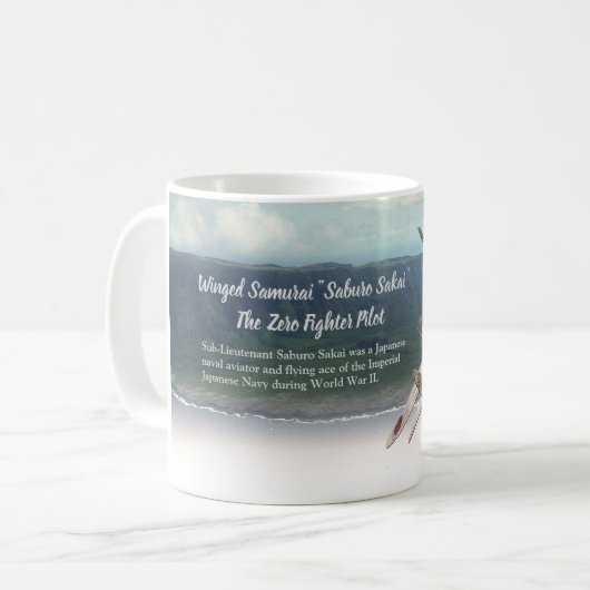 Mok luchtvaartkunst " Winged Samurai : Saburo Saka (Voorkant links)