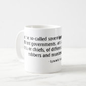 Mok Lysander Spooner Quote (Voorkant links)