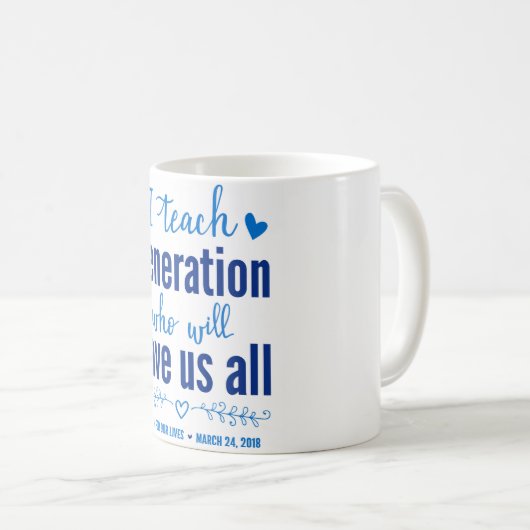 Mok maart voor ons leven (Voorkant rechts)