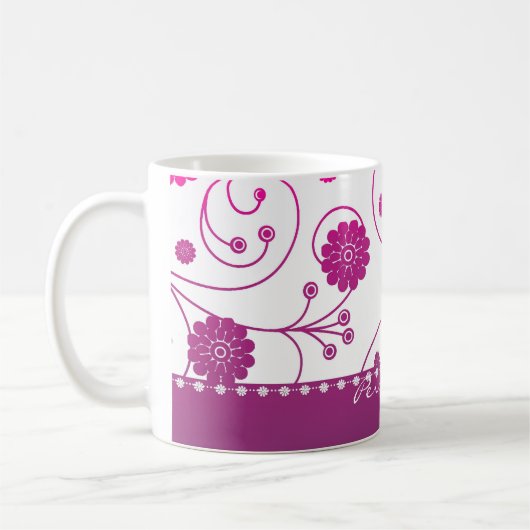 Mok Magenta Bloom Banner Coffee (Links)