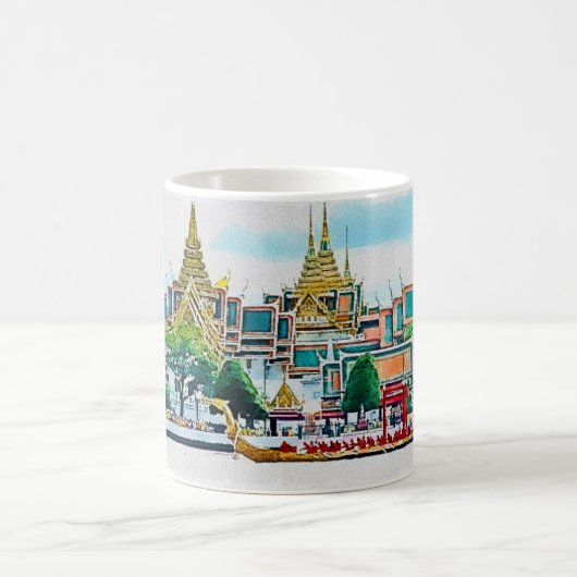 Mok- Majestueuze Thai Royal Barge in het Grand Pal Magische Mok (Center)