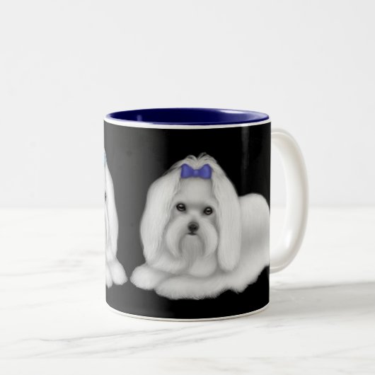 Mok Maltese honden (Voorkant rechts)