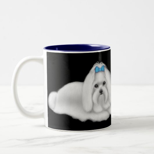 Mok Maltese honden (Links)