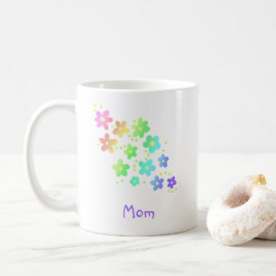 Mok mam Rainbow Flowers