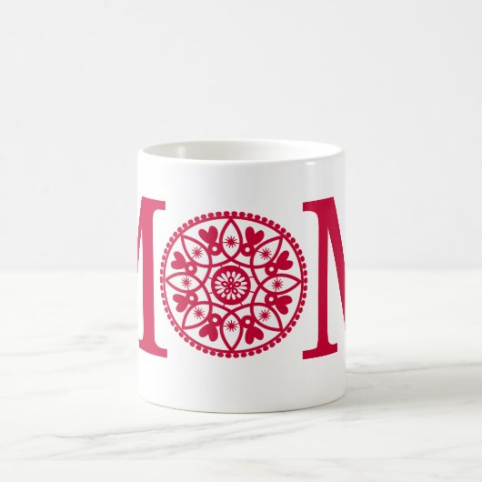 Mok mam - Rood en wit (Center)