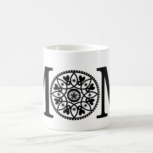 Mok mam - zwart en wit (Center)