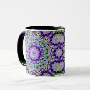 Mok Mandala rond patroon caleidoscoop retro hippie