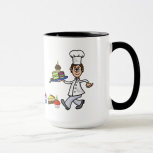 Mok mannelijke gebak Chef Name