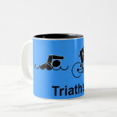 Mok mannen Triatlete (Voorkant links)
