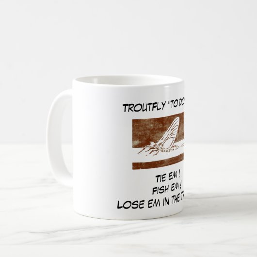 mok "March Brown - Trout Fly "to do List" (Voorkant links)