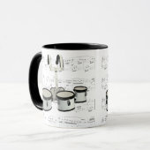 Mok - Marchingdrums met tapesuziek (Voorkant links)