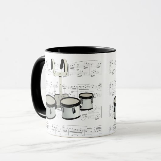 Mok - Marchingdrums met tapesuziek (Voorkant links)