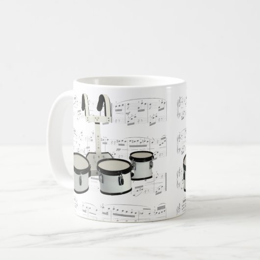 Mok - Marchingdrums met tapesuziek (Voorkant links)