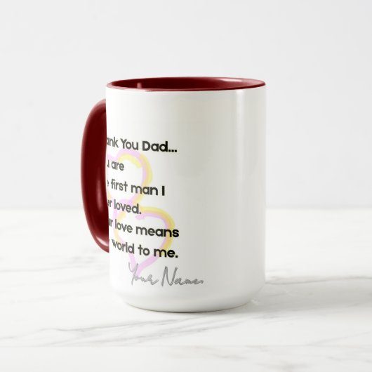 Mok MD02 #ThankYouDad (Voorkant links)