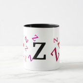 Mok - meerdere rode letters (Midden)