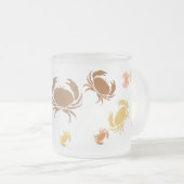 Mok - Meervoudige Oranje en bruine krabben (Voorkant rechts)