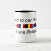 Mok "Merci à nos libérateurs" (Midden)