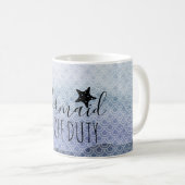Mok "Mermaid Off Duty Blue Waterverf Coffee" (Voorkant rechts)