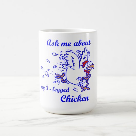 mok met 3 poten kippen (Center)