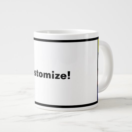 Mok met 4 letters (Voorkant rechts)