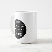 Mok met aangepast bedrijfslogo – Geweldig cadeau v (Voorkant links)