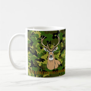 Mok met aangepaste camouflage en whitetail motief