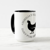 Mok met aangepaste logotekst voor zakelijk reizen (Voorkant links)