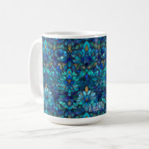 Mok met aanpasbaar glas-in-lood motief