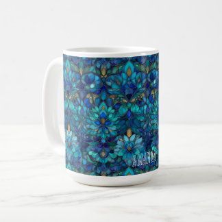 Mok met aanpasbaar glas-in-lood motief