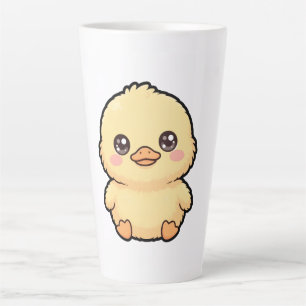 Mok met Aardige Baby Eend Kuiken Latte