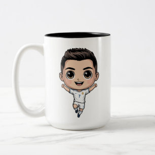 Mok met Aardige Chibi Voetbalspeler – Cartoon Voet