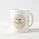 Mok met Afbeelding van koffie en donuts (Voorkant rechts)